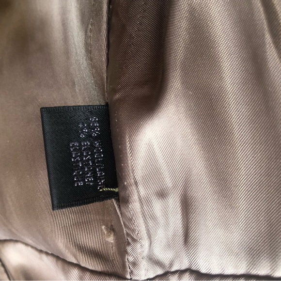 ❤️Lafayette 148 New York Wool Blend Blazer Jacket Green Brown Taupe Size 2 - Picture 9 of 9